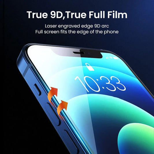 UGREEN for iPhone 15 11 12 13 14 Pro Max Glass Screen Protector for iPhone 14 Plus Tempered Glass for iPhone XR Glass 9D Films