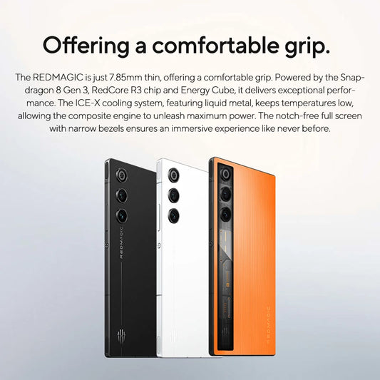 Global Version RedMagic 10 Air Gaming Phone Lightweight design 6.8" Snapdragon 8 Gen3 6000mAh 80W Charge 50MP NFC