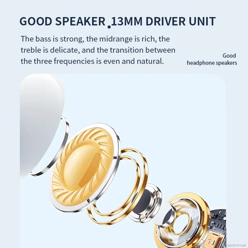 New Lenovo XT97 Mini Earphones Wireless Bluetooth 5.3 Headphones 13mm Dynamic Coil HiFi Stereo Earbuds HD Mic Game Music Headset - Universal Market