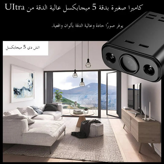 PEGATAH 5MP HD Mini WIFI Body Camera Built-in Battery Human Tracking IP Remote Monitoring IR Night Vision Protable Camcorders - Universal Market
