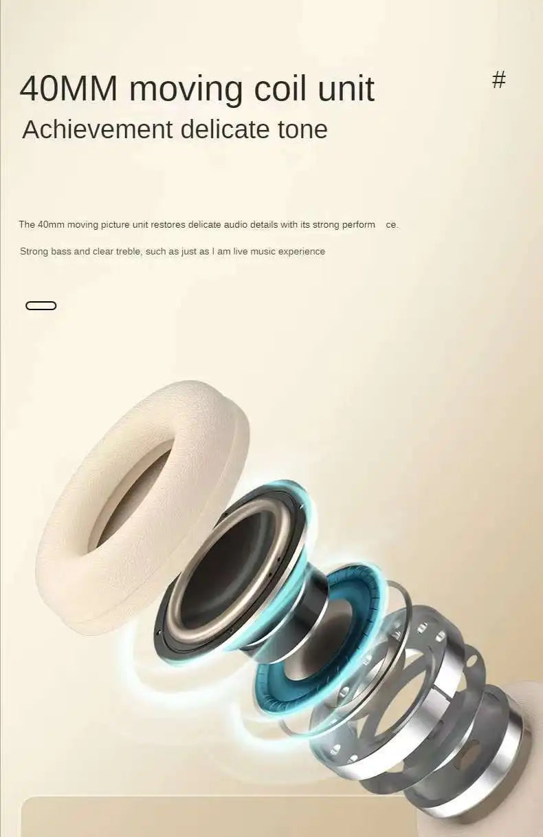 #Wireless Bluetooth Headphones Over Ear HIFI Stereo Headsets Noise Reduction Sports Gaming Earphones Music Player with Mic gifts - Universal Market