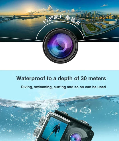 Action Camera 4K bicycle camera Electronic Stabilizer Action cam WiFi 4k Sport camera Helmet Video Recording Cameras for go pro