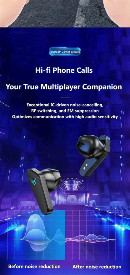 NEW X15 TWS Earphones Bluetooth Wireless Gamer Headphones 65ms Low Latency Earbuds Fone Headset Gamer With Mic Handfree - Universal Market