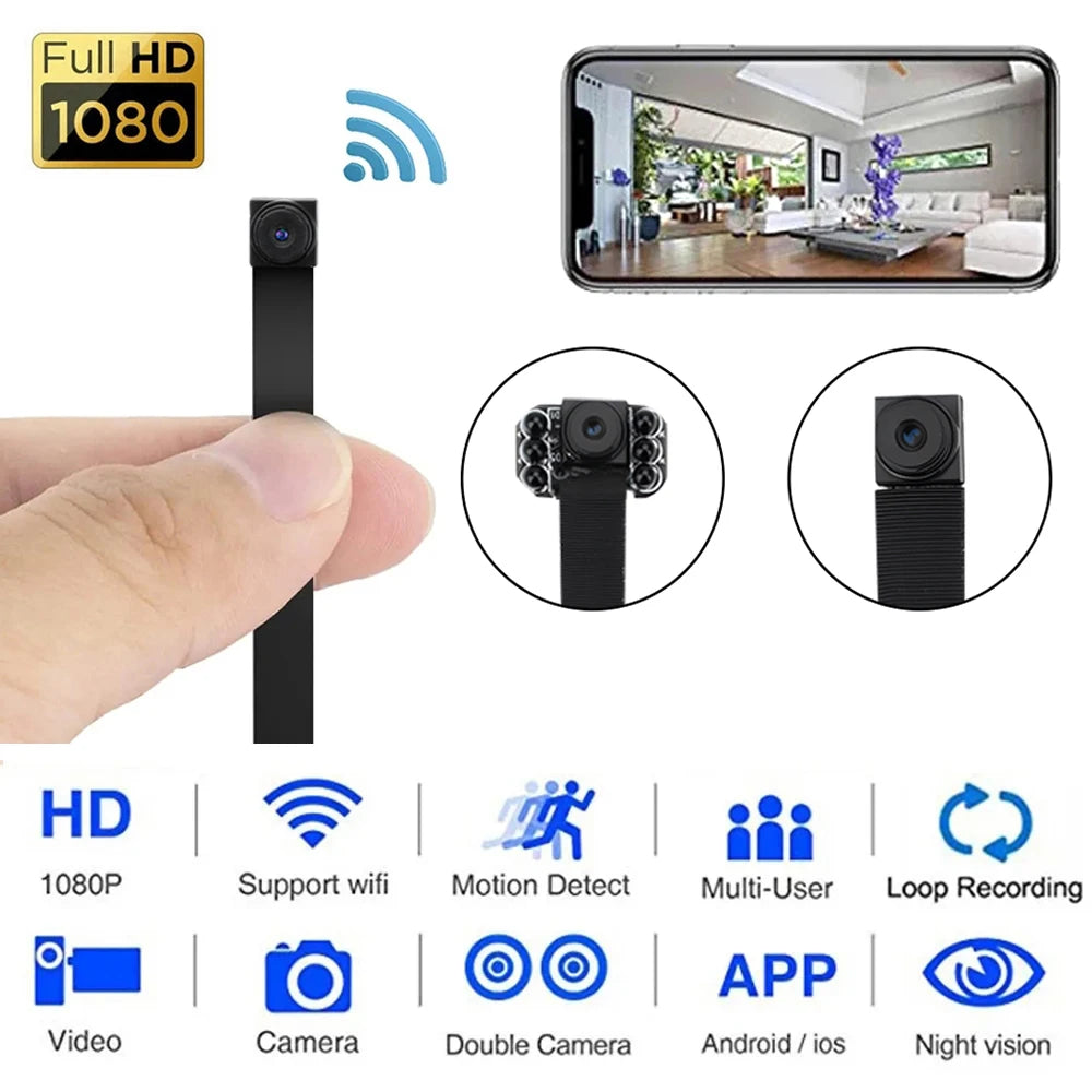 Mini Camera 1080P HD WiFi Camera DIY Portable Wireless Module Video Recorder Support Remote View Security P2P Small Camcorder - Universal Market
