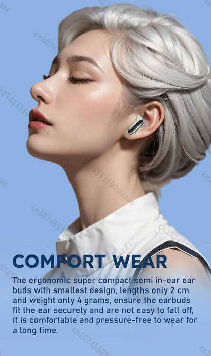 Monster AURA FIT GT19 Mini Invisible Earbuds Half in-Ear Bluetooth Headphone IPX5 Waterproof Wireless Sports Earphones with Mic - Universal Market