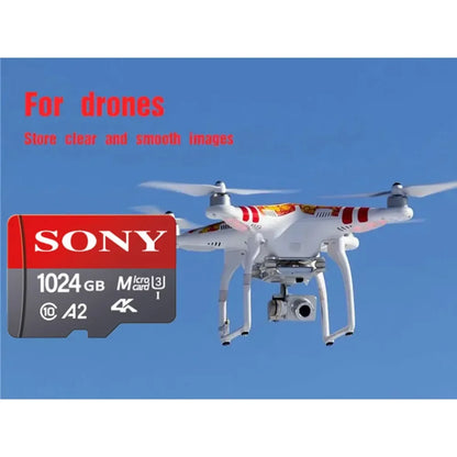 SONY Micro SD Card Memory Class 10 High Speed 1024GB 4K Ultra-HD Video A2 TF Flash Card MicroSD for Xiaomi Camera Phone Drone