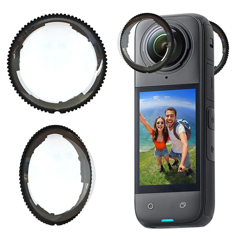 NEW Optical Glass /PMMA Lens Guards For Insta360 X4 Premium Lens Protective Guard Action Camera Anti-scratch Lens Accessories - Universal Market