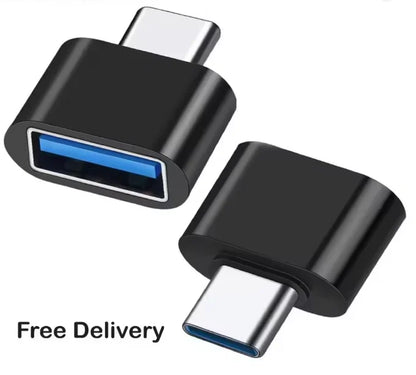 Mini Type C to USB Adapter 3.0 USB-C Male OTG A Female Data Connector For MacBook Pro iPad Mini 6/Pro MacBook Air Type C Device - Universal Market