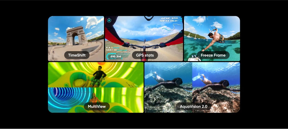 Insta360 X3 - Waterproof 360 Action Camera with 1/2" 48MP Sensors, 5.7K 360 Active HDR Video, 72MP 360 Photo, 4K Single-Lens