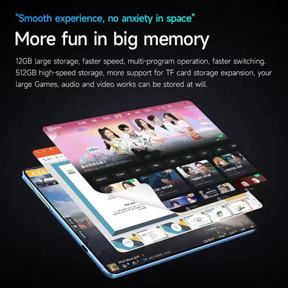 2025 Original 12inch Pad Air Pro Tablet PC 20000mAh Snapdragon 870 Android 14 16GB RAM 1TB ROM 5G Dual SIM GPS 5K 4G WIFI Tablet