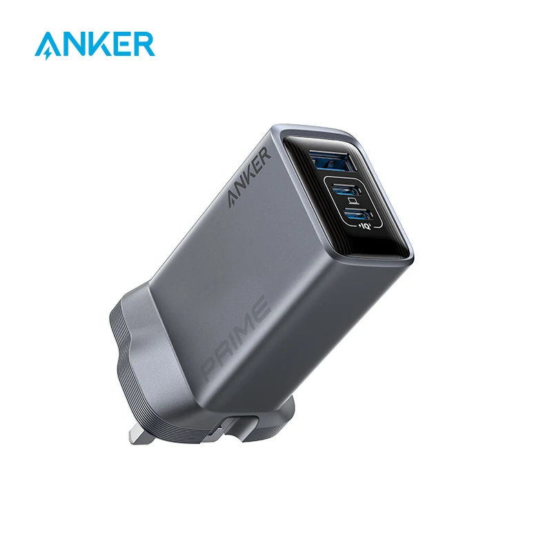 Anker Prime Charger, 100W USB C Charger, 3-Port GaN Foldable and Compact Anker Wall Charger, for MacBook, iPad, iPhone17
