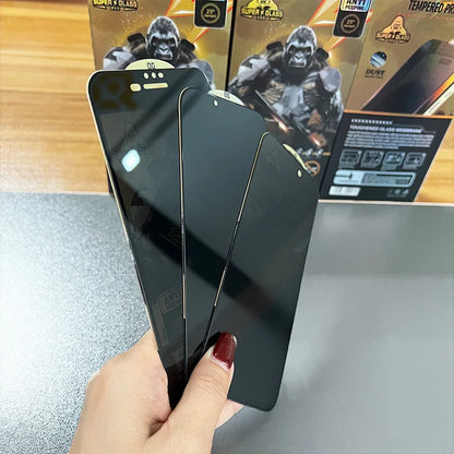 King Kong Gorilla Privacy Screen Protector For iPhone 11 12 13 14 15 Pro Max Anti-spy Tempered Glass For iPhone X XS Max 13 Pro