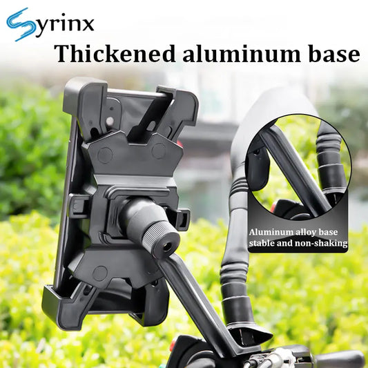 bicycle mobile phone holder electric bike motorcycle solid shockproof integrated navigation support outdoor cycling mobile phon - Universal Market