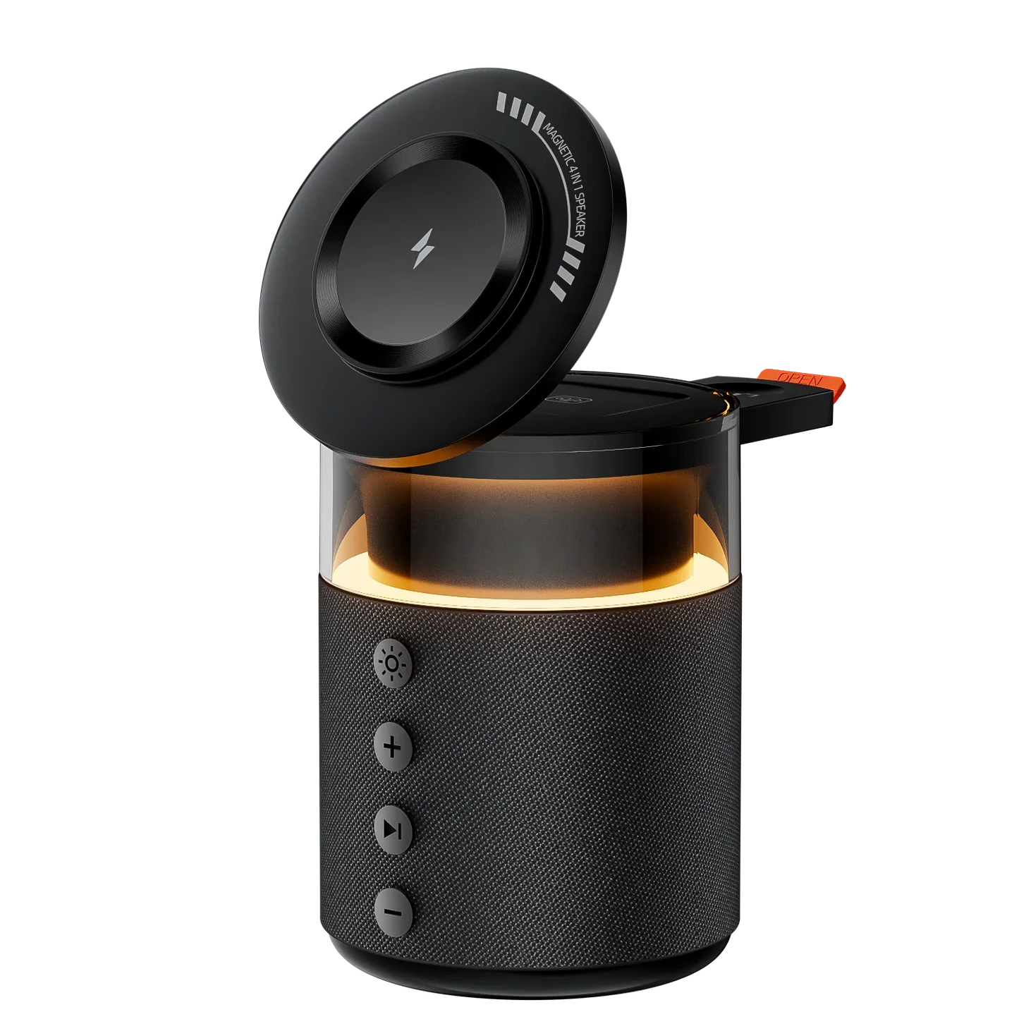 3 in 1 Magnetic Wireless Charger Speaker Night Light For iPhone 17 16 15 14 13 12 Pro Max Apple Watch AirPods Pro Fast Charging