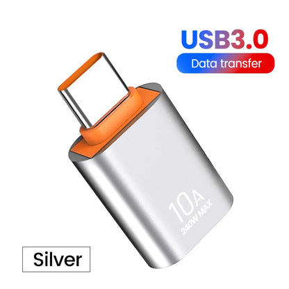 Olaf 10A OTG USB 3.0 To Type C Adapter TypeC Female to USB Male Converter Fast Charging Data Transfer For Macbook Xiaomi Samsung