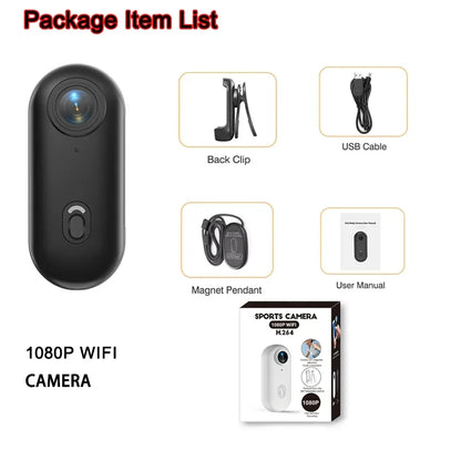 4K Motorcycle Mini Recorder Finger WIFI Action Camera Lightweight POV Motorcycle Road Sport Cam Bicycle Vlog Pet Body Camera - Universal Market