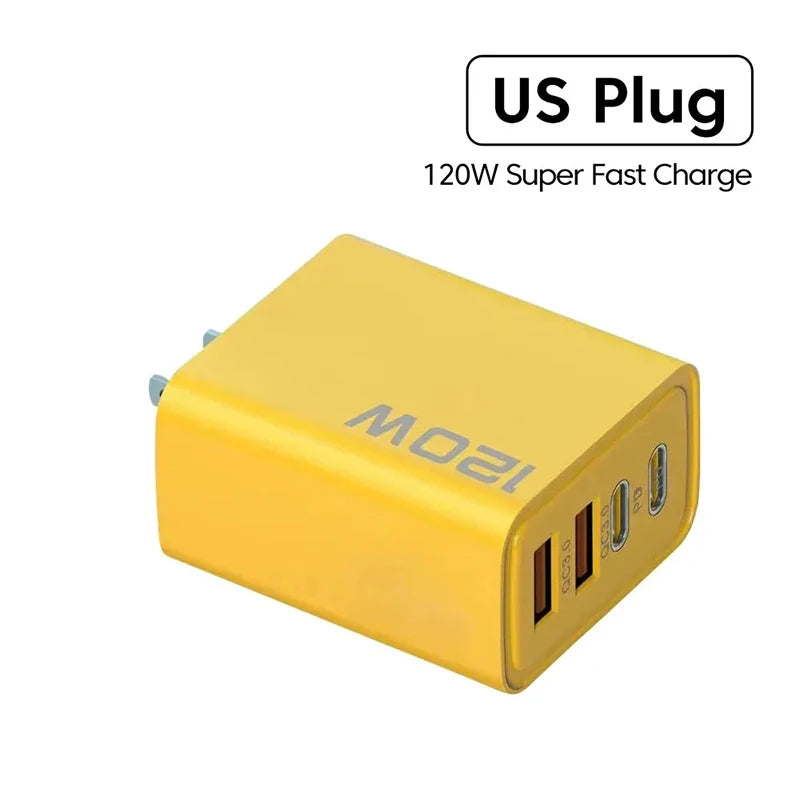 4 Ports USB C PD Charger Quick Charge 3.0 Type C USB Phone Charger Wall Travel Fast Charging Adapter For Mobile Phone US EU Plug