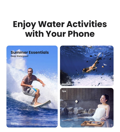UGREEN 7.2 inch IPX8 Waterproof Phone Case Bag For iPhone 16 15 14 13 12 Pro Max Samsung Universal Swimming Protective Pouch Bag