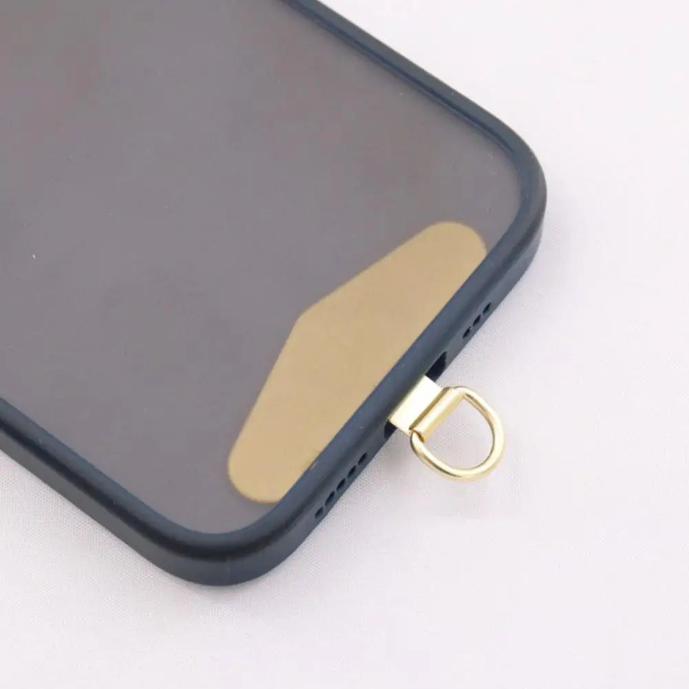 Universal Ultra Thin Steel Phone Lanyard With Metal Gasket Patch Card Clip Strap Hang Cord Tab For Mobile Phon - Universal Market