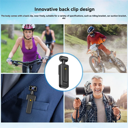 4K Pocket Action Camera 4K HD Sports Camcorder Camera 180 Rotate Mini Wifi Camera With Waterproof Case Motion Camera 128G