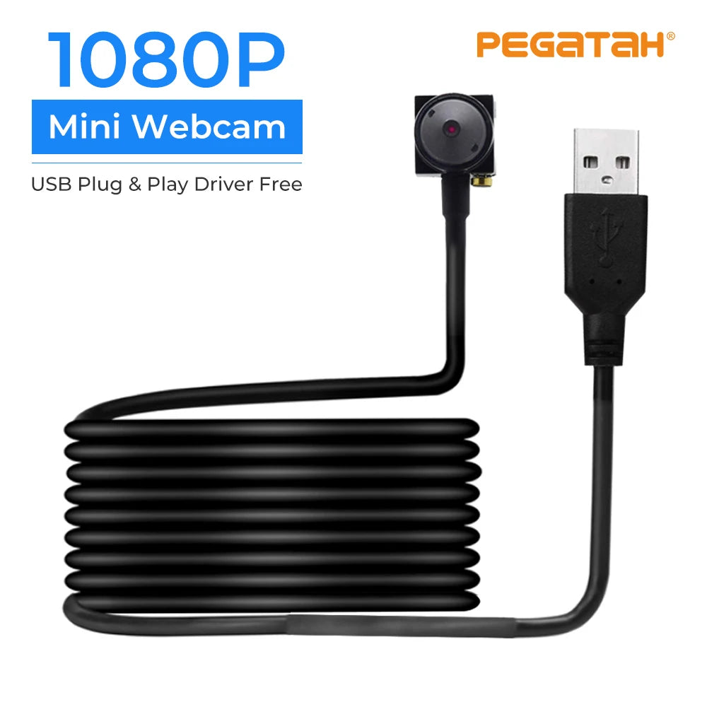 2MP Webcam Mini USB Camera with 2.8/3.7mm Lens Full HD 1080P Webcam for PC Mini Camera CCTV Outdoor Camcorder Security Video Cam - Universal Market