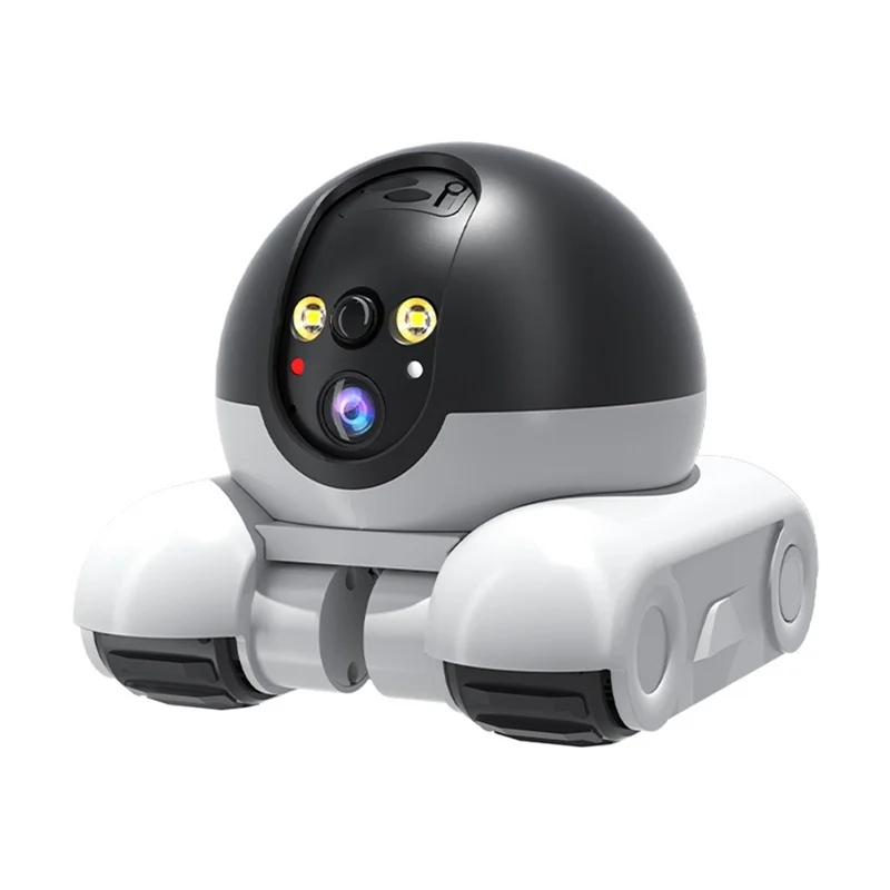 2MP Double Lens Indoor Security Camera 5200Mah Rechargeable Battery APP Remote Control Pet Robot Camera For Cats Dogs
