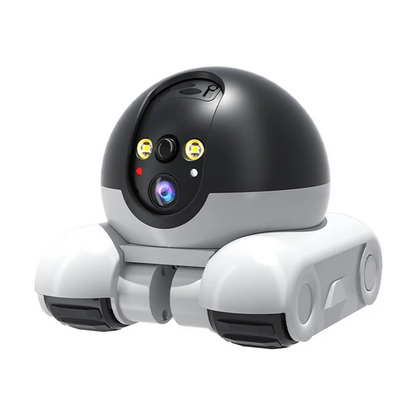 2MP Double Lens Indoor Security Camera 5200Mah Rechargeable Battery APP Remote Control Pet Robot Camera For Cats Dogs