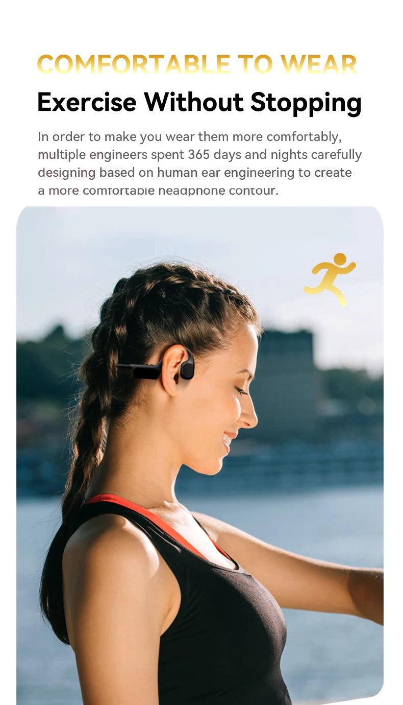 Xiaomi Mijia Bone Conduction Earphones IPX8 Waterproof Headset for Swimming Bluetooth 5.4 Wireless Sport Headphones MP3 32G RAM - Universal Market