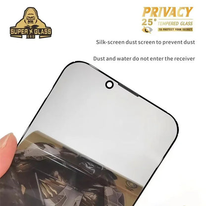 King Kong Gorilla Privacy Screen Protector For iPhone 11 12 13 14 15 Pro Max Anti-spy Tempered Glass For iPhone X XS Max 13 Pro