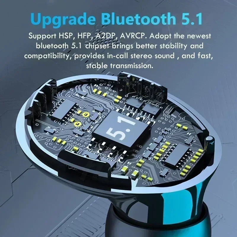 Original M10 Headphones Bluetooth Wireless Earpods Sports Stereo Noise Canceling Headphone Microphone Speaker - Universal Market