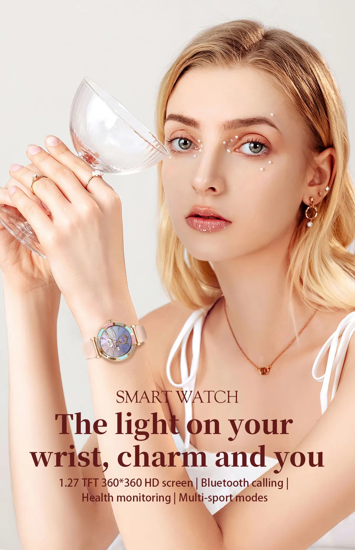 Time Owner Smart Watch 2025 Woman Bluetooth Call Watch Health Monitoring AI Voice Exercise Fitness Tracker Ladies smartwatch
