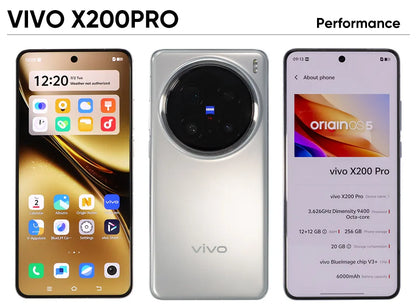 VIVO X200 PRO 5G Dimensity 9400 CPU 6.78 inch AMOLED 120HZ Screen 6000mAh 90W Flash Charger OTA NFC 50MP camera 16GB 512GB/1TB