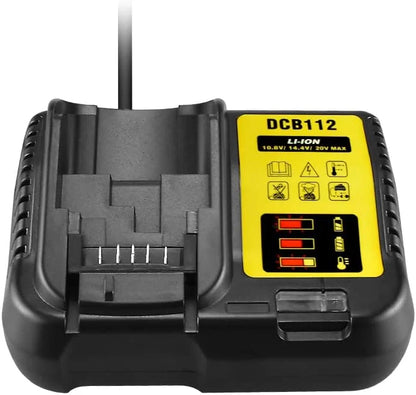 DCB112 2A Lithium Battery Charger For Dewalt 10.8V 12V 14.4V 18V 20V DCB206 DCB205 DCB204 DCB203 DCB120,DCB107 DCB115 DCB105