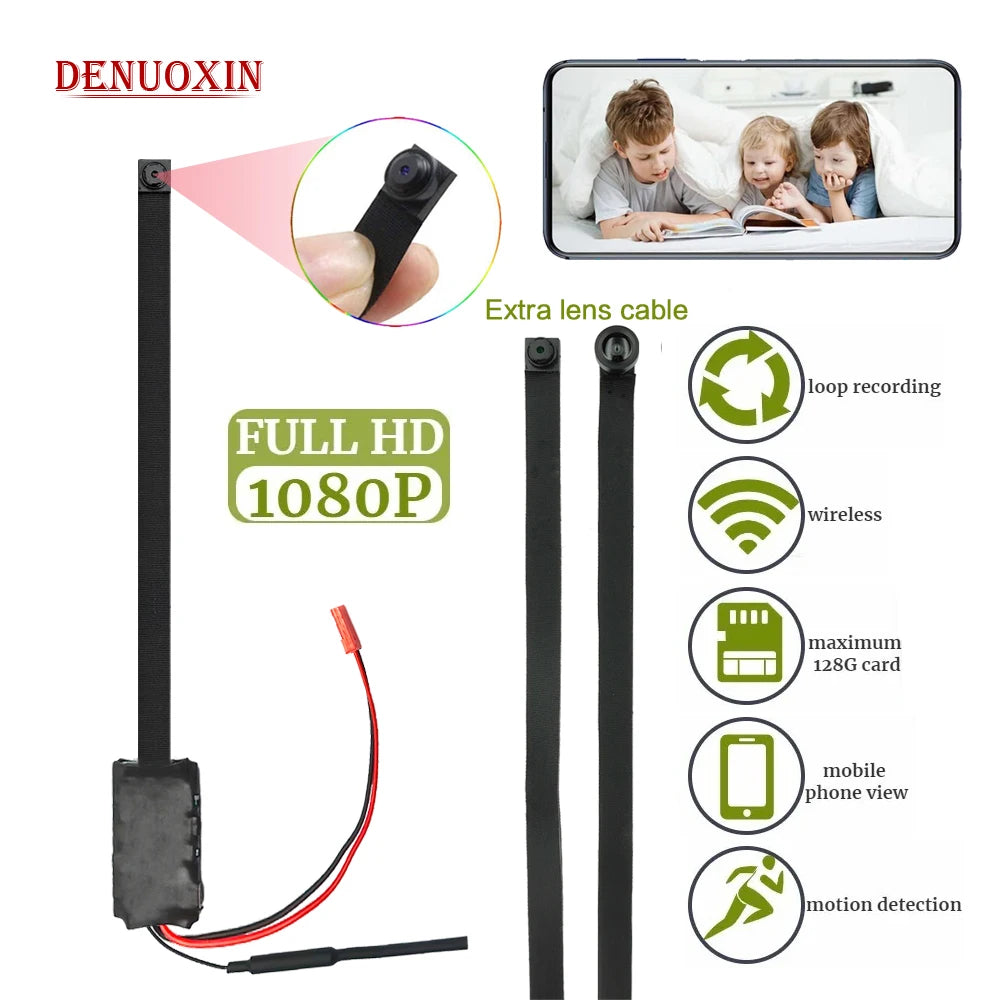 1080P HD Mini WiFi Camera Diy Module Nanny Video Recorder 4K Home Security Micro Camcorder Alarm RemoteControl Monitor hidden TF - Universal Market
