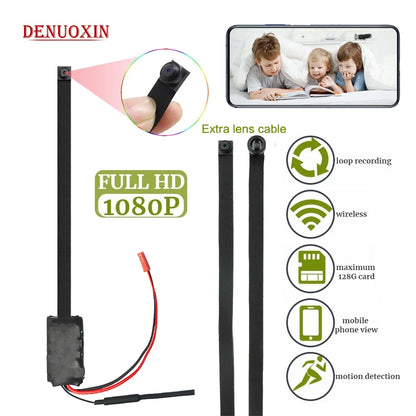 1080P HD Mini WiFi Camera Diy Module Nanny Video Recorder 4K Home Security Micro Camcorder Alarm RemoteControl Monitor hidden TF - Universal Market