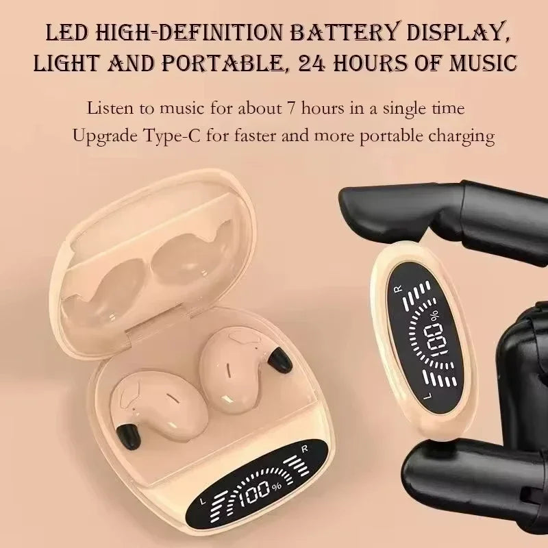 XIAOMI Mini Bone Conduction Bluetooth Gaming Earphones HiFi Wireless Earphones Sleep Sports Waterproof Invisible Earphones - Universal Market