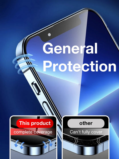 FOR iPhone 16 15 PLUS 14 Pro Max 13 12 Tempered Glass Screen Protector 11 XR XS X Dust Free Phone With Install Kit Explosion