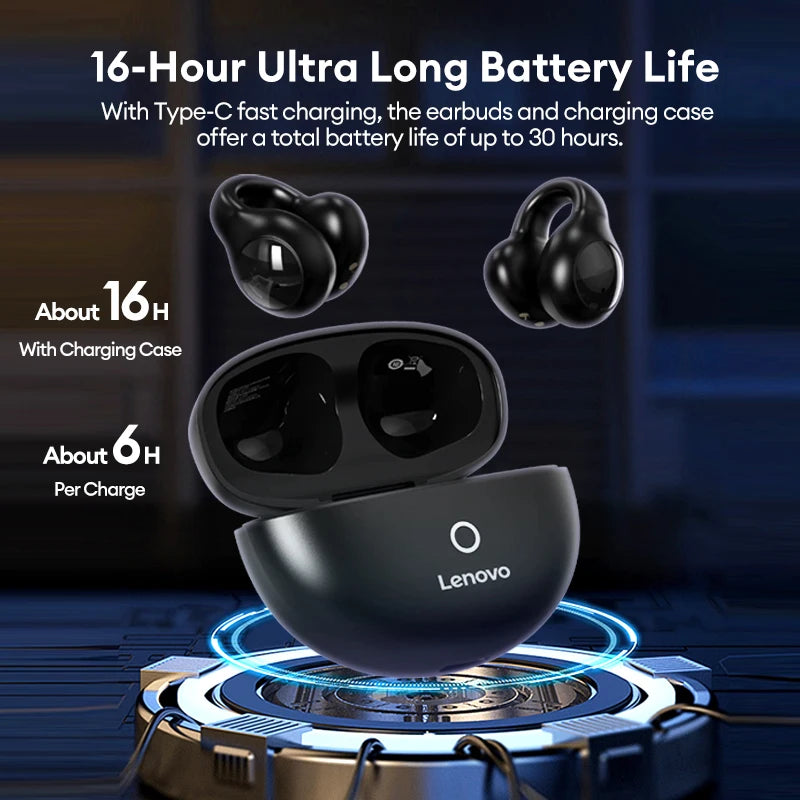 Lenovo LP25 OWS Bluetooth 5.4 Wireless Earphone Long Battery Life Headset Noise Canceling Gaming Headphones HIFI Stereo With Mic - Universal Market