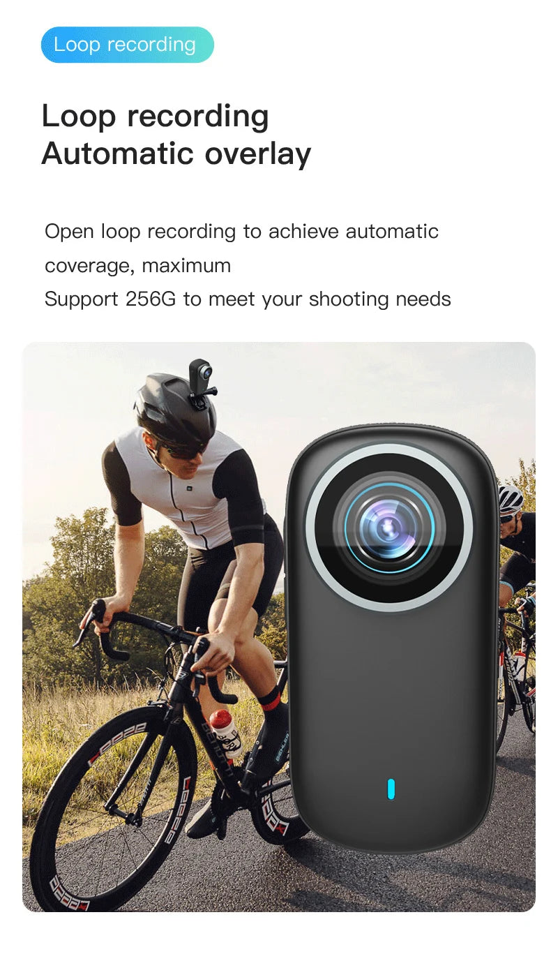 4K portable WIFI camera, sports bike camera, integrated helmet handlebar, motorcycle, road sports camera, mini UHD sports camera