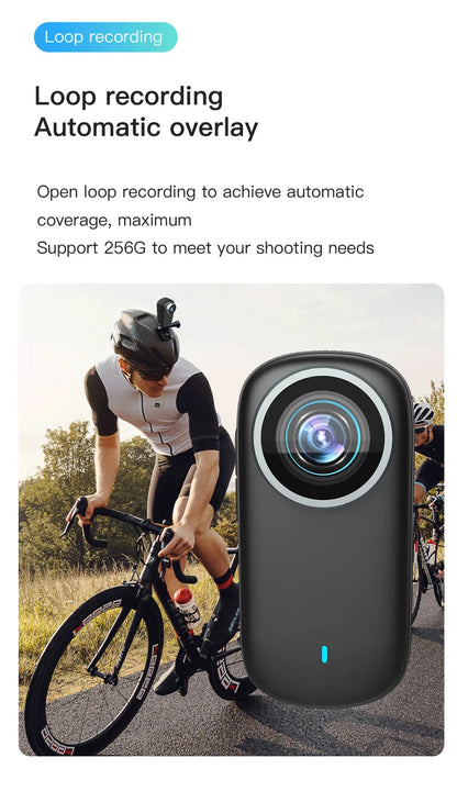 4K portable WIFI camera, sports bike camera, integrated helmet handlebar, motorcycle, road sports camera, mini UHD sports camera