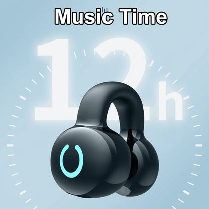 Bluetooth 5.3 Earphone Ear Clip Headphones TWS Wireless Headset HiFi Stereo Noise Reduction Earbud for Xiaomi iPhone Samsung - Universal Market