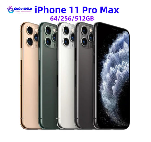 95% New Unlocked Original Apple iPhone 11 Pro Max 4G Mobile Phone 6.5" Face ID NFC 12MP Camera A13 Bionic IOS Cellphone - Universal Market