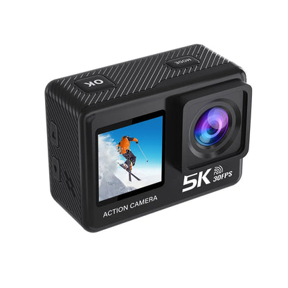 G9SE Action Camera 5K30fps 4K60fps 50MP 2.0 Touch LCD EIS DVR Webcam Dual Screen Wi-Fi 170D Waterproof 30M 5X Zoom Sports Camera