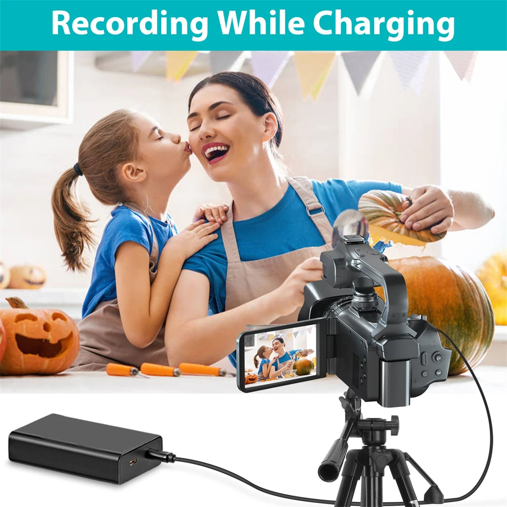 Full 6K Camcorder 64MP Youtuber Professional Digital Video Camera Streaming Auto Focus Photography Vlog Recorder 4" Touch Screen - Universal Market