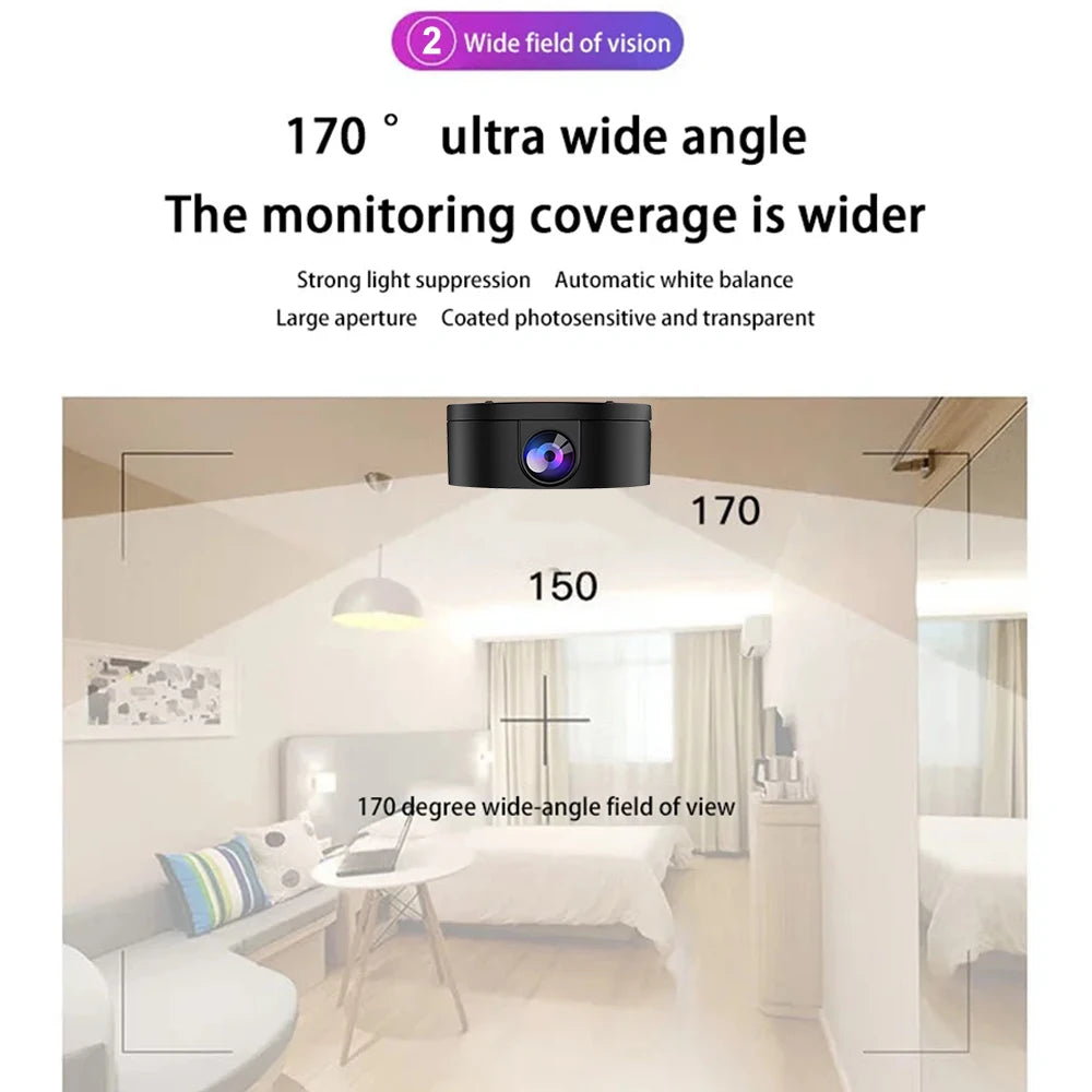 HD 1080P Mini Camera Wireless WiFi Monitoring Video Recorder Security Camera Smart Home Motion Detection Surveillance Camcorder - Universal Market