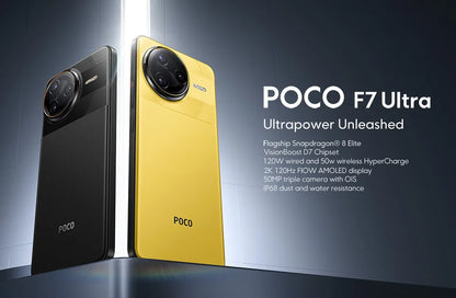 POCO F7 Ultra Global Version Smartphone Snapdragon® 8 Elite 50MP camera 6.67" 120Hz Display 120W wired and 50W wireless 5G NFC
