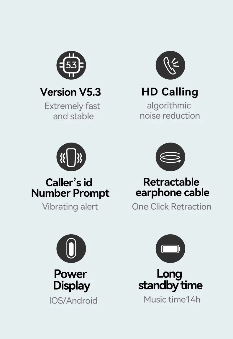 Fineblue F520 Mini Wireless Earphone Bluetooth 5.3 Retractable Headset in Lotus One Ear Calls Remind Vibration Sport Headphone - Universal Market