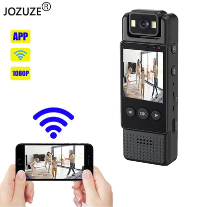 JOZUZE L12 Wifi Mini Camera 1080P Portable Digital Video Recorder Worn Police Small Body Cam Night Vision DV Miniature Camcorde - Universal Market