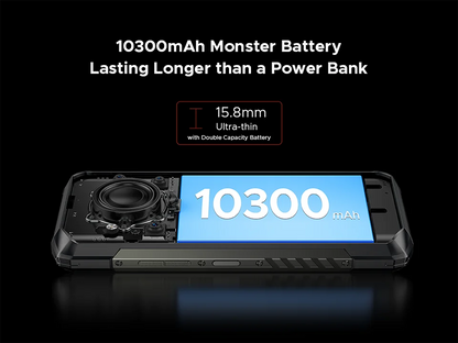 DOOGEE Blade20 Play 5G Rugged Smartphone Android 15 Gemini Al 10300mAh Battery 6.6'' Display AI Camera Mobile phone