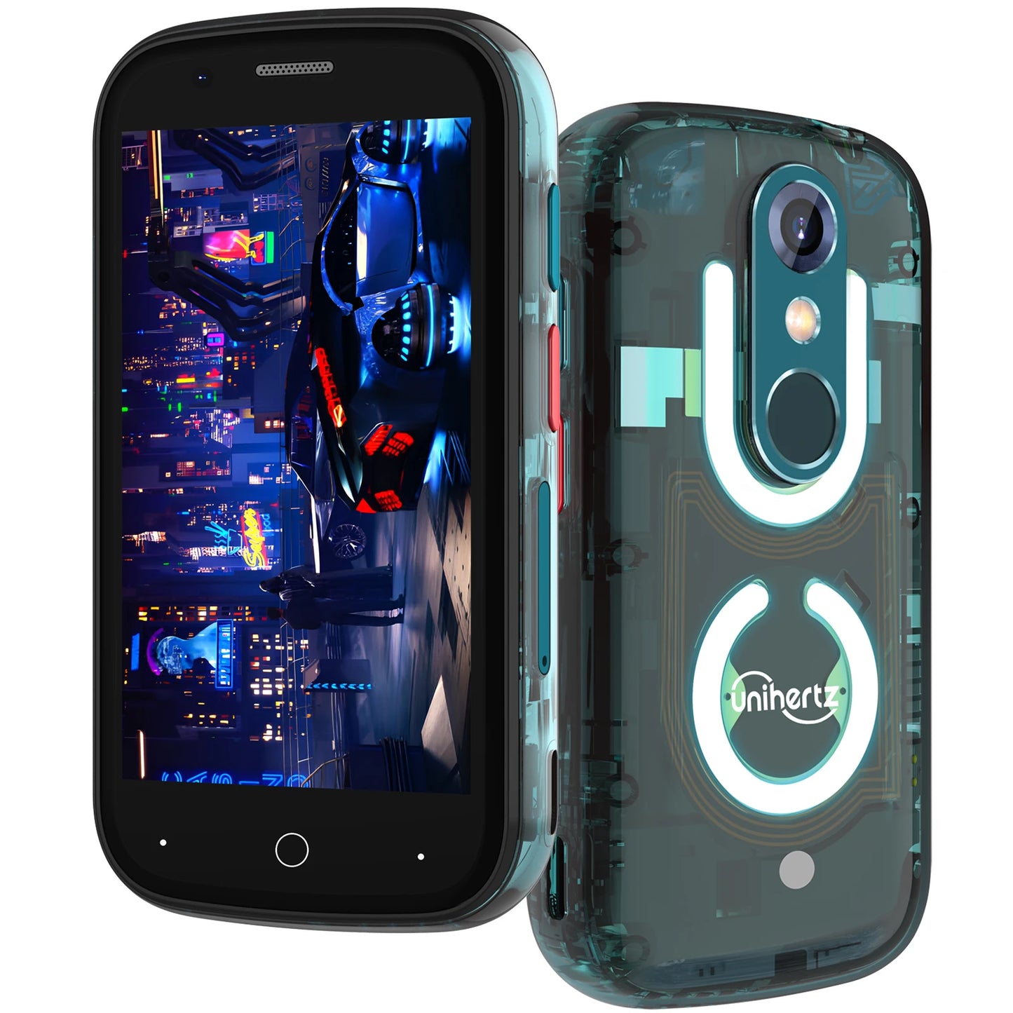 Unihertz Jelly Star Mini Smartphone Android 13 8GB 256GB Led Light Unlocked Transparent Backshell Cellphones 48MP Portable Phone